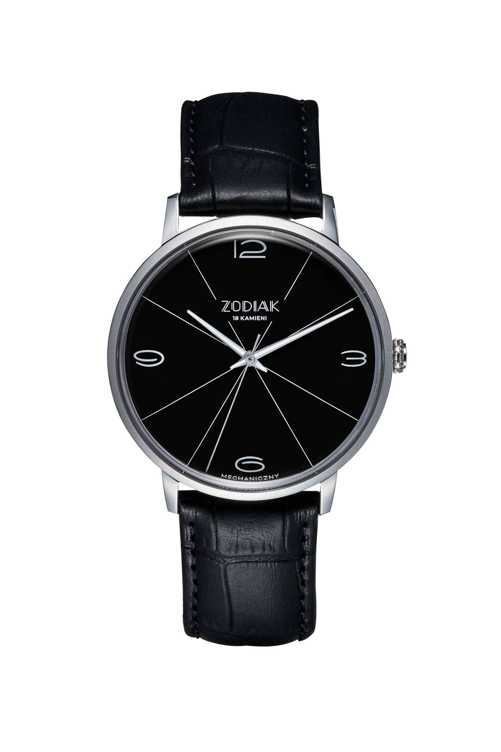 Błonie Zodiak Mechaniczny Czarny - WatchUS.pl