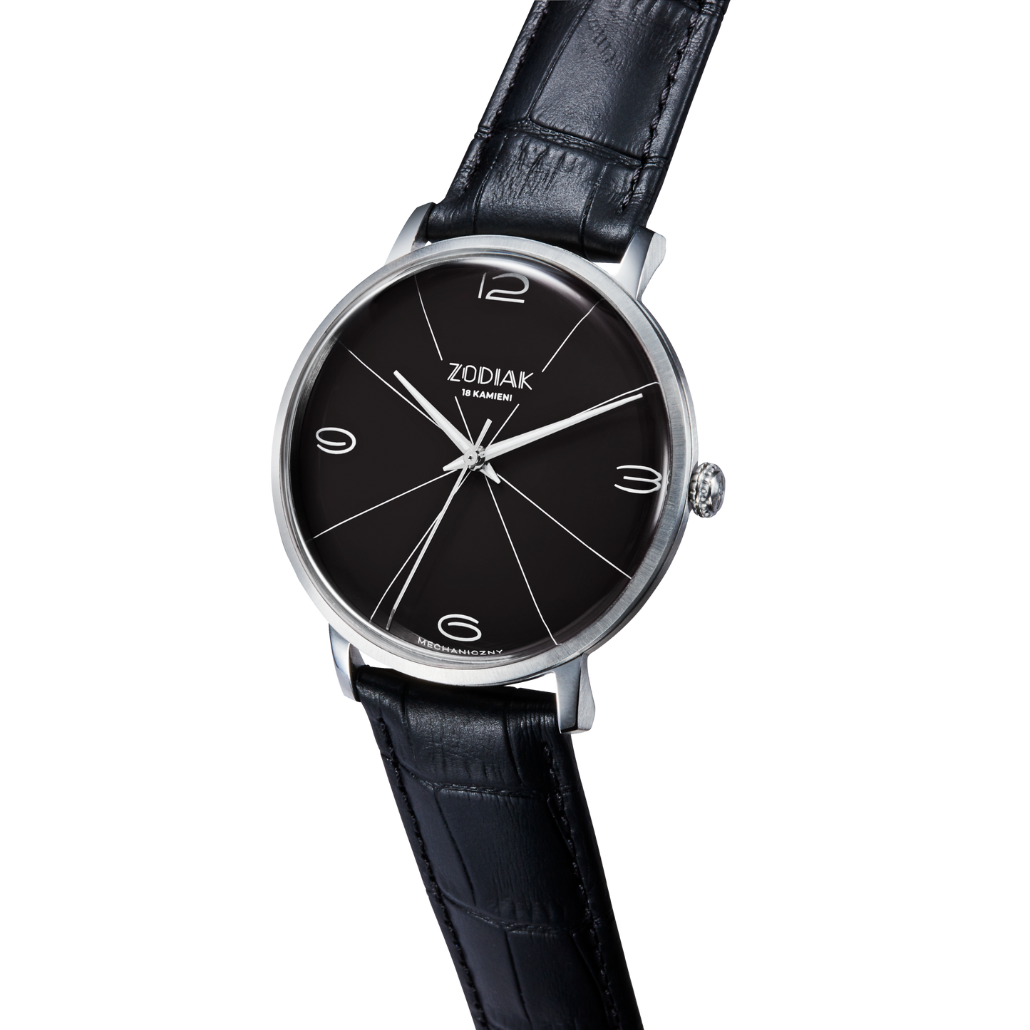 Błonie Zodiak Mechaniczny Czarny - WatchUS.pl