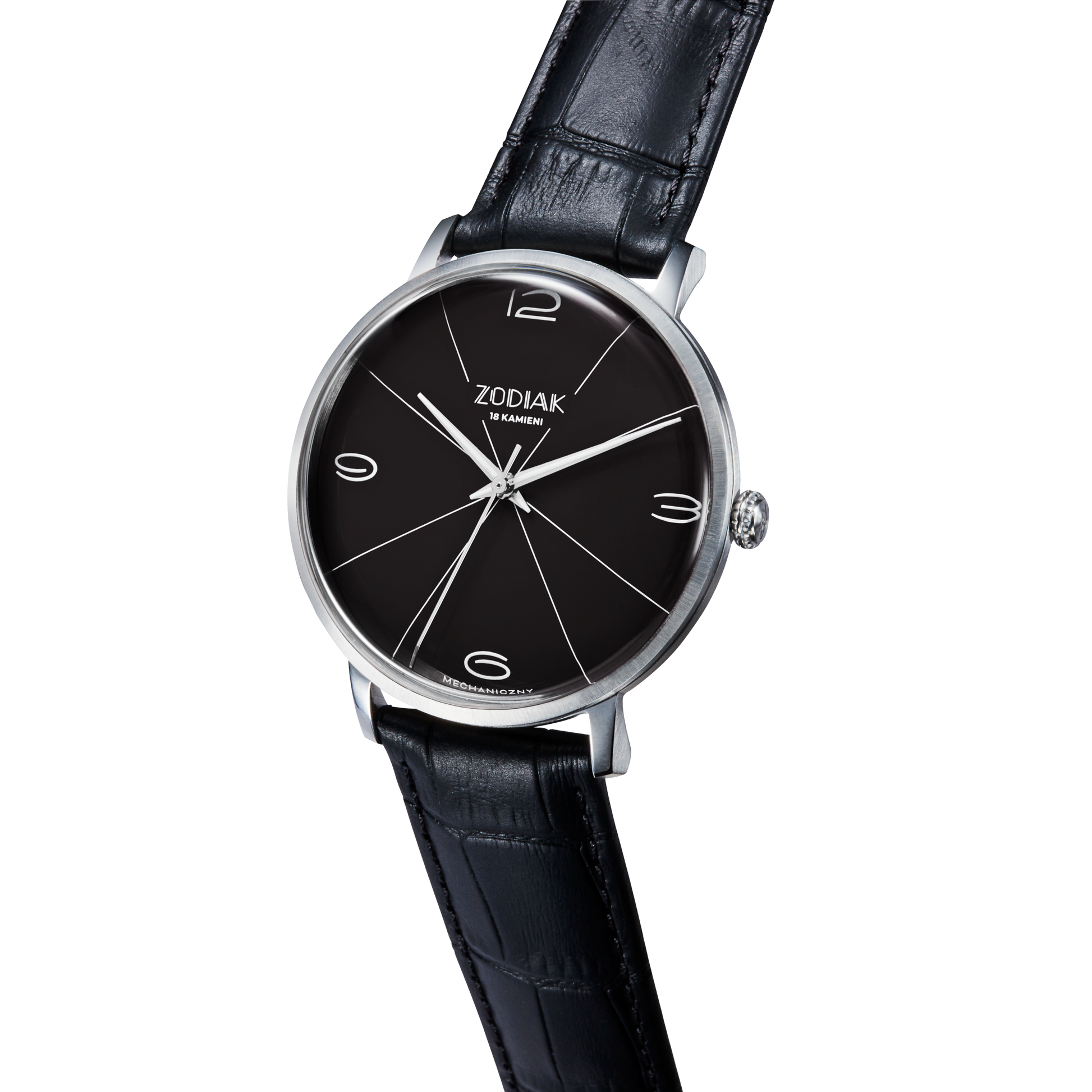 Błonie Zodiak Mechaniczny Czarny - WatchUS.pl