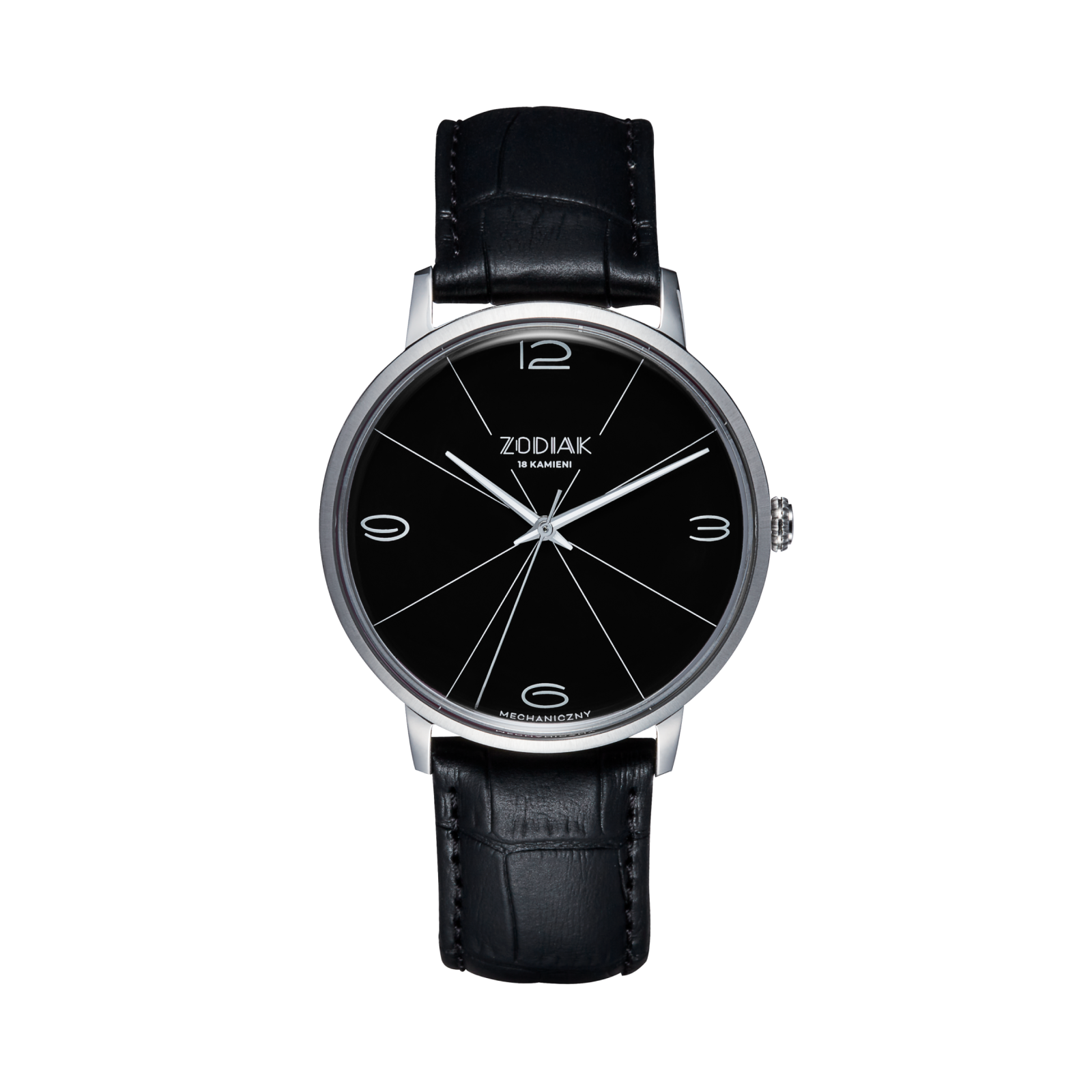 Błonie Zodiak Mechaniczny Czarny - WatchUS.pl